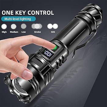 8in1 Portable Led Flashlight Rechargeable LED Torch
