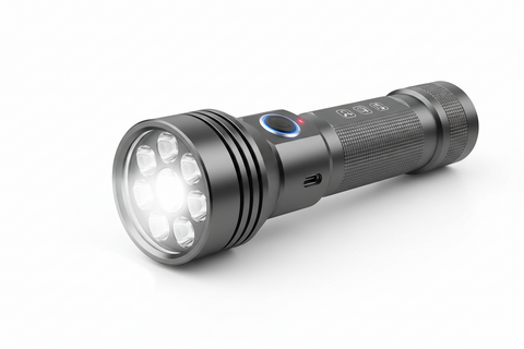 8in1 Portable Led Flashlight Rechargeable LED Torch